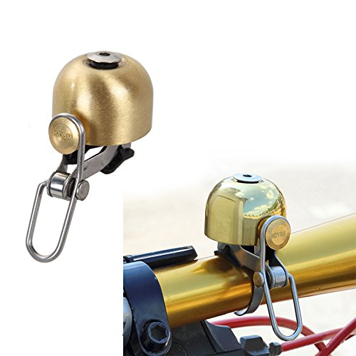 Vintage Bike Bell Cycling Horn For Mountain Bike Road Bike, Mini Retro Bicycle Ring Bell Bike Horn, Bell Ding Clear Loud, Easy To Install, Great Bike Accessories For Adults Girls Kids (Glod) - Thumbnail 6