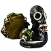 Genuine Original Soviet Russian Black gas mask GP-5 with black hose Surplus USSR face mask (Small)