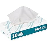Morcon Valay Facial Tissue Paper | Soft, Absorbent Hand and Face Wipes, Premium Facial Tissues Boxes for Personal Care, 30 Pack of White 2-Ply Tissues | 100 sheets Per Box