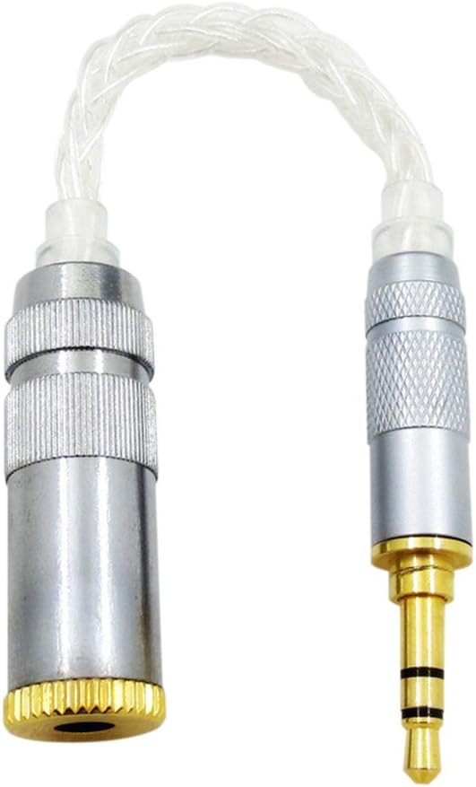 Meijunter4.4MM(Female) to 3.5MM(Male) ZX300A Adapter for Sony PHA-2A/IBasso/Fiio/HiFiman/NW-WM1A/NW-WM1Z/PHA-2A/NW-ZX300 Amplifier Metal Cable