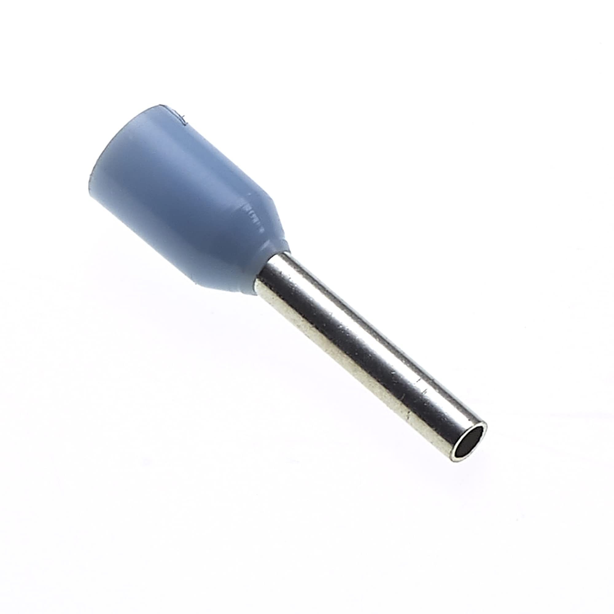 Insulated Ferrule, 6x0.25mm, Pack Of 100 - Wire Copper Crimp Connector Insulated Ferrule Pin, Cord End Terminal Connectors, German Blue Nylon Ferrules Connectors