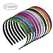 Adecco Glitter Headbands for Girls - Sparkly Colorful Plastic Headbands (10 Pcs)