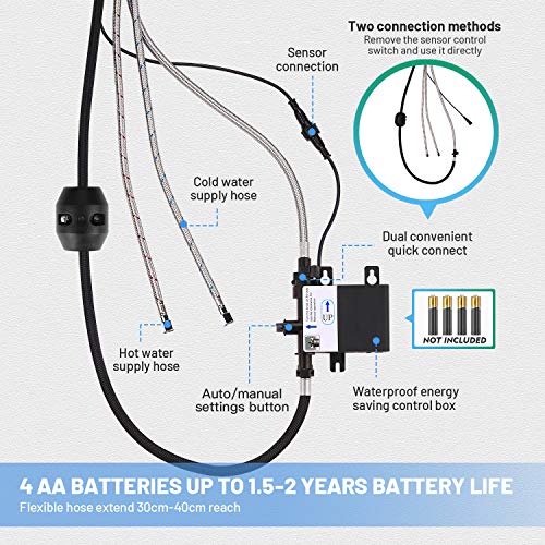 Touchless Kitchen Faucet with Pull Down Sprayer, Dalmo Single Handle