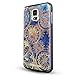 Samsung Galaxy s5 case,Lizimandu Soft TPU Textured Pattern Case for Samsung Galaxy s5(Blue Flower)