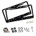 Lord Eagle License Plate Frame, 2 Pack Rhinestone License Plate Frames with GiftBox and 7 Shiny Crystal Rows,Over 1050 pcs 14 Facets SS16 Finest Handcrafted Luxury Black Rhinestone