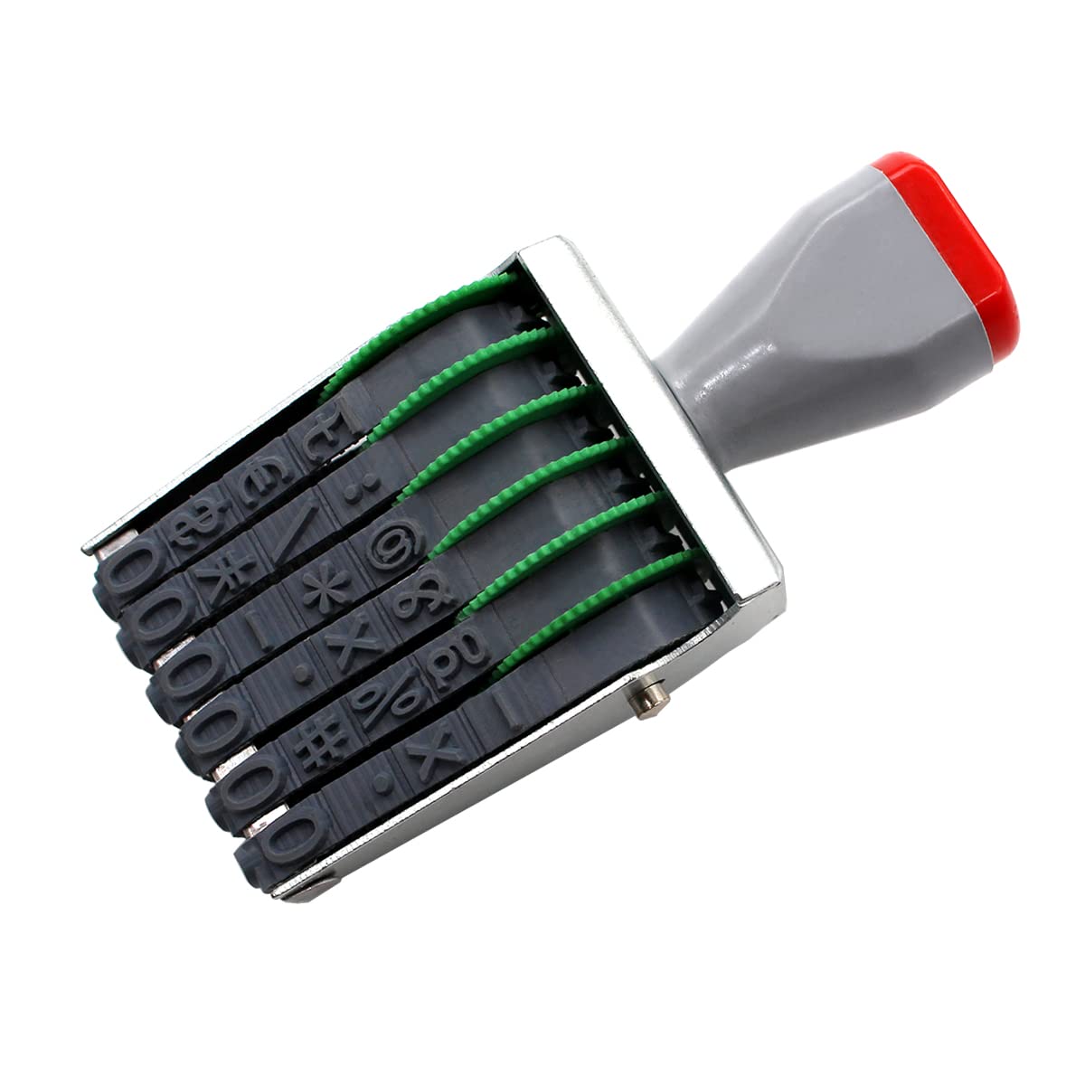 Custom Stamp,Rubber Stamps ,6 Lines Adjustable Numberer Stamp of Number Personalised Stamp Multi-Function DIY Scrapbooking Roller Stationery Date Stamp