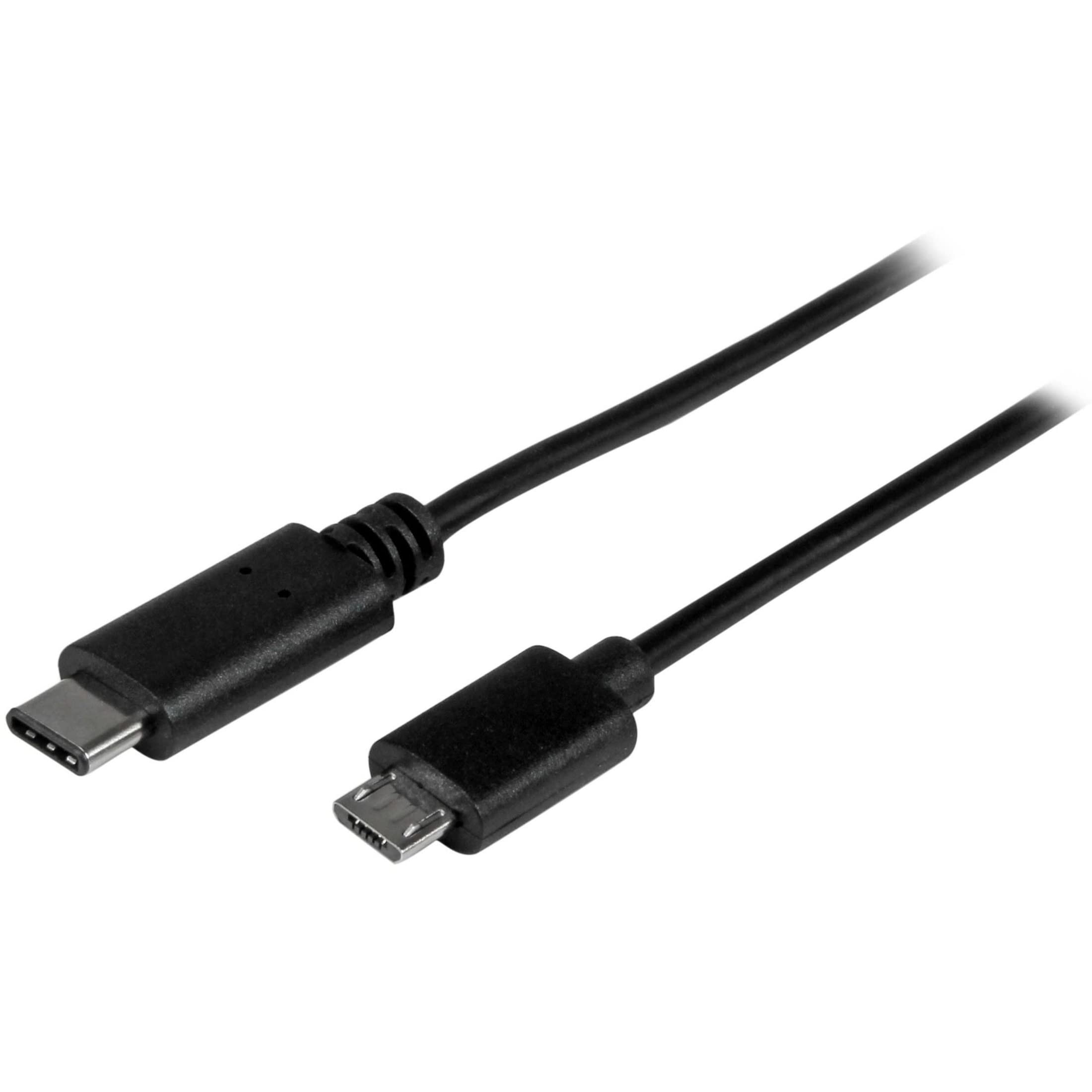 StarTech.com USB C to Micro USB Cable - 0.5m - M/M - Thunderbolt 3 Compatible - Micro USB Cord -USB Type C to Micro USB Cable (USB2CUB50CM) โ image 1