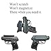 Samson Magnetic Gun Mount | Super Strong Holds 43lbs | Concealed Carry Gun Magnet Firearm Accessory | Pistol, Handgun, Rifle, Shotgun, Revolver, Airsoft, BB | Car, Home, Wall, Desk, CCW @GorillaMagnet