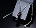 VNOX Stainless Steel Rainbow Crystal Pendant Necklace for Gay & Lesbian Pride,Free Chain 20 inch