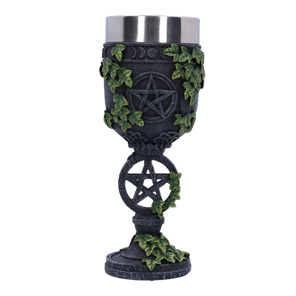 Nemesis Now Aged Pentagram Goblet, Grey, 19.5cm, Resin