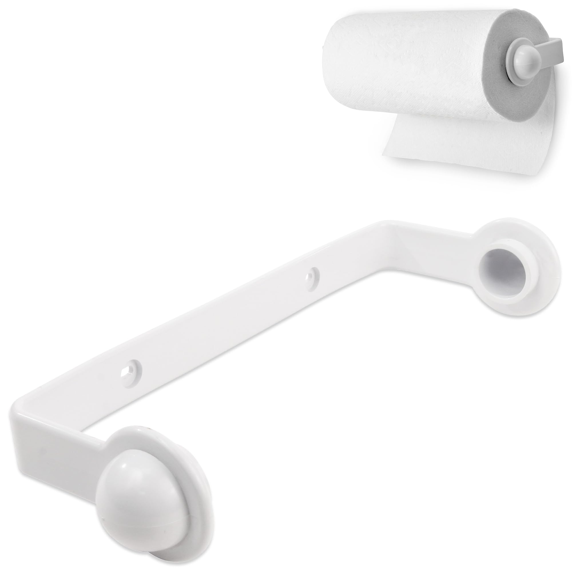 Photo 1 of Spectrum Paper Towel Holder for Under Cabinet - Hanging Wall Mount Paper Towel Holder for Kitchen - Easy-to-Use Fits Standard & Jumbo Rolls - Minimalist Paper Towel Roll Rack