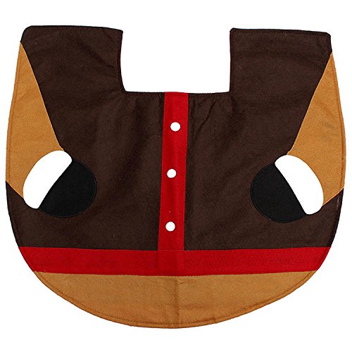 SENREAL Christmas Reindeer Toilet Cover Set with Seat Cover, Tank Cover, Toilet Paper Box Cover and Rug, Christmas Decoration Bathroom Decor Set - Thumbnail 4