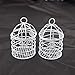 Homeford Firefly Imports Mini Metal Wire Bird Cages, White, 2-3/4-Inch, 10-Packthumb 2