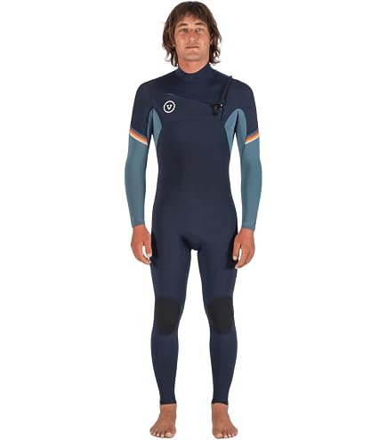 Amazon.com: Vissla 7 Seas 3-2 Full Chest Zip Wetsuit Dark Slate L