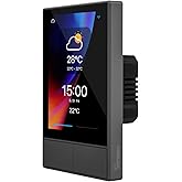 SONOFF Smart Switch, 2-Switch Panel Home Control, WiFi Smart Scene Wall Switch with Touchscreen, Smart Temperature Function,