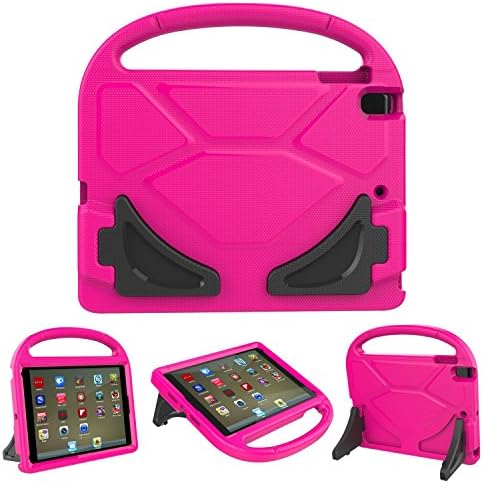 Gouproad New iPad 9.7 Inch Case - Light Weight Shockproof Friendly Kids Case Cover with Handle and Stand for iPad 9.7-inch 2017 Latest Gen / iPad Air / iPad Air 2 Tablet (Rose)