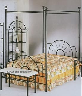 Amazon.com: Queen Size Black Finish Canopy Metal Bed Headboard and ... Amazon.com: Queen Size Black Finish Canopy Metal Bed Headboard and ... - 83