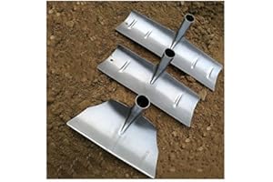 Agricultural Taro 30 cm - 70 cm Multi-Purpose Shovel Steel Plate Garden Hoe Head Forged Hoe with Carbon Steel Blade Head (40 