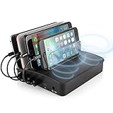 Likisme Bluetooth Speakers with 4-Port USB Charger Multi-port Charging Station for iPhone iPad Galaxy Phones and Tablets