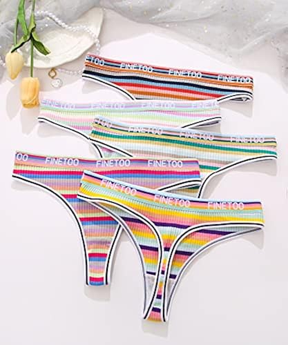 Nightaste Women's Breathable Cotton Thong Panties