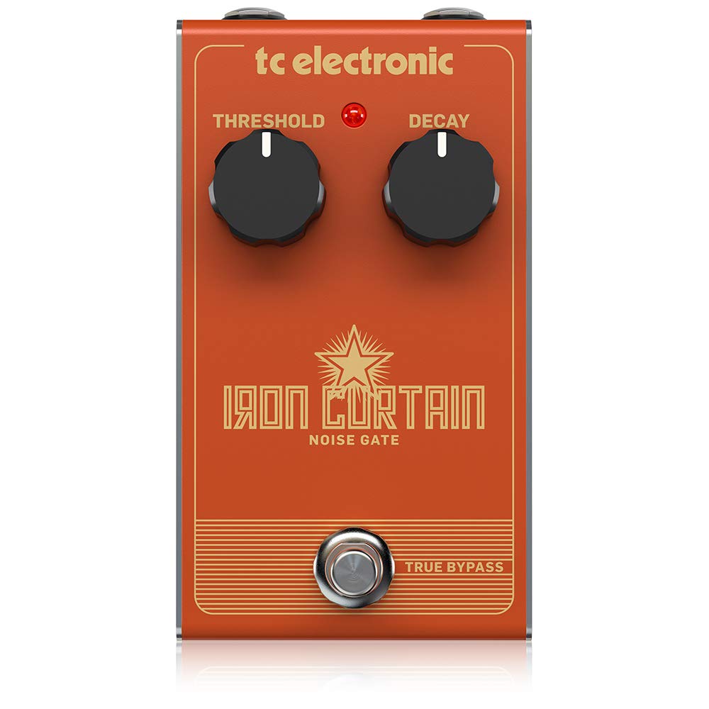 TC Electronic IRON CURTAIN NOISE GATE Ultra Fast and Efficient Noise Gate with 2-Knob Interface