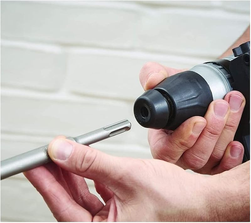 Trapano a percussione SDS+, motore da 1250 W, funzionalità a 3 modalità, forza d'urto di 3,5 J, include punte e scalpello, BEHS03K-QS