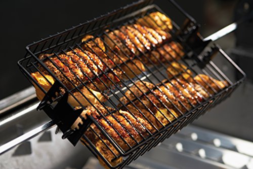 GrillPro 24785-1 Non-Stick Flat Spit Rotisserie Grill Basket