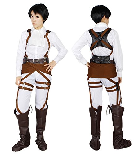 MILICA BOOKS Attack on Titan Survey Corps Captain Levi Cosplay Costume-Size M - Image 4