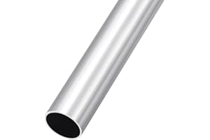 METALLIXITY 6063 Aluminum Tube (25mm OD x 22mm ID x 200mm L), Aluminum Round Tubing - for Home Furnishing, Machinery, DIY Handicraft