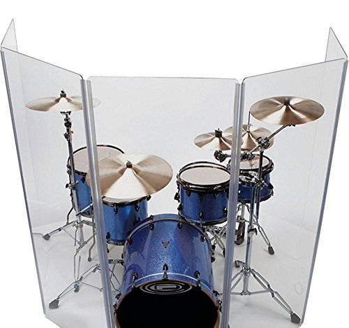 Drum Shield / Drum Panels 7f t X 12ft with Deflectors and Flexible Hinges