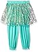 Disney Girls' Little Princess Jasmine Fantasy 2-Piece Set, Seafoam Green, 4