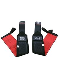 Bandas de lujo para muñeca, 13 pulgadas de largo, 1 par 2 bandas, para levantamiento de pesas, con apoyo de algodón, bandas para gimnasio, cuerdas, calidad premium y caucho Pro, para hombre y mujer