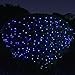 Flacchi Solar String Lights, 72ft 200 LED Fairy Christmas Lights, 8 Modes Ambiance Lighting for Outdoor, Patio, Lawn, Landscape, Garden, Home, Wedding (Blue) (F002)