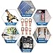 40pcs UL Listed Copper Wire Lugs, 6 Types Heavy Duty Wire Lugs Battery Cable Closed Ends Bare Copper Eyelets Tubular Ring Terminal Connectors Assortment Kit