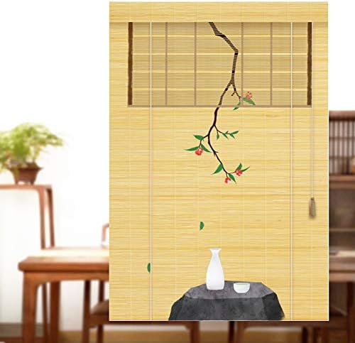 Jiajuan ロールアップ 式 竹すだれ 目隠し 遮光 スクリーン ローラーブラインド 日焼け止め 耐久性のある ホーム 巻き上げる 窓 ブラインド 日よけ 屋内 装飾的な 2つのスタイル Color A Size 150x300cm Duanemultimarcas Com Br