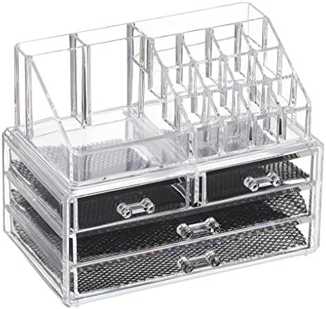 Feibrand Acrylic Makeup Drawer Organiser 20 Sections for Makeup Sets