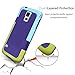 TILL for Galaxy S5 Case, (TM) Ultra Slim 3 Color Hybrid Impact Anti-Slip Shockproof Soft TPU Hard PC Bumper Extra Front Raised Lip Case Cover for Samsung Galaxy S5 I9600 GS5 G900V [Blue]