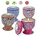 Enamorare Citronella Candles Outdoor and Indoor Aromatherapy Candles Set, 4oz Pure Soy Wax Portable Travel Tin Candles for Stress Relief-4 Pack Gift Set