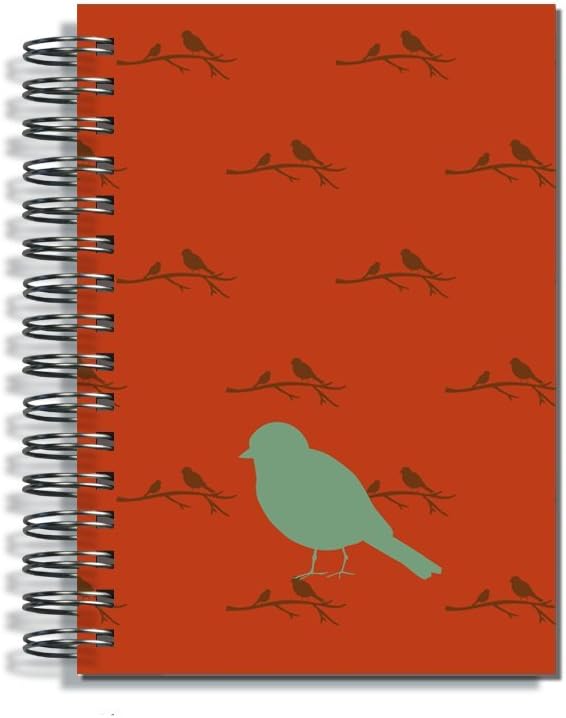 Pirongs A5 Teachers' Planner 6 Lesson - Rustic Bird