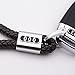 US85 For Audi Logo Emblem Key Chain Key Ring Metal Alloy BV Style Calf Leather Gift Decoration Accessories (Coffee)