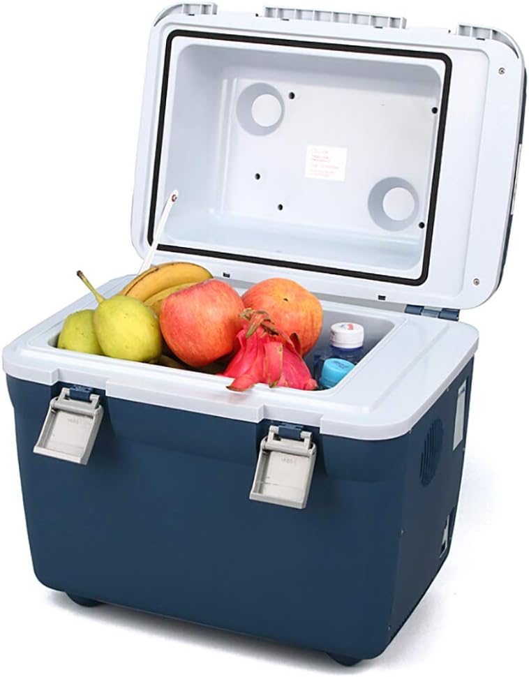 YNWJ Thermoelectric Cool Box, Portable Fridge Freezer Camping, Truck 24V/12V/220-240V (20L) Car Refrigerator, Car Cooler, Long Distance Driving Journeys And Camping
