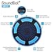 SoundBot IPX7 Waterproof 5W Bluetooth Wireless Shower Speaker with 8Hrs Playback, Built-In FM Radio Tuner, LED, Premium HD Sound, Water Weather Resistant Portable Speakerphone, SB531 (BLUE)