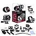 XtremePro 4K Ultra HD Sports Camera Bundle with Wireless Wrist Remote and 20 Accessories Included, Black