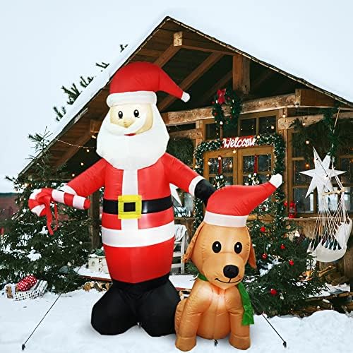 6.2Ft Christmas Inflatables Santa Outdoor Decorations, Santa Claus with