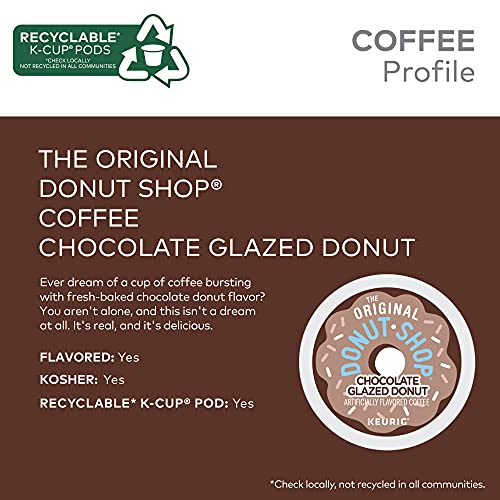 The Original Donut Shop Coffee Chocolate Glazed Donut Keurig Single