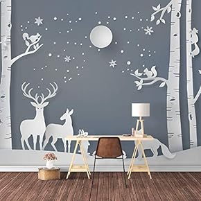 Wall Mural Snow World Removable Wallpaper Wall Sticker for Bedroom Living Room - 66x96 inches