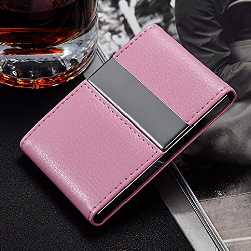 Card Holder,Sumen Double Open Business Card Case For Men Women OL Credit Card Package (Pink)