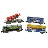 POWER CITY TRAINS Marvel Avengers Toy Train Cars (4-Pack)