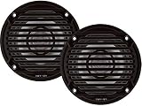 Jensen MS5006BR Black 5.25" Dual Cone Waterproof Speakers