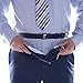 2 Pack Belt Style Shirt Stays for Men Women Police Military, Adjustable Elastic(Black)